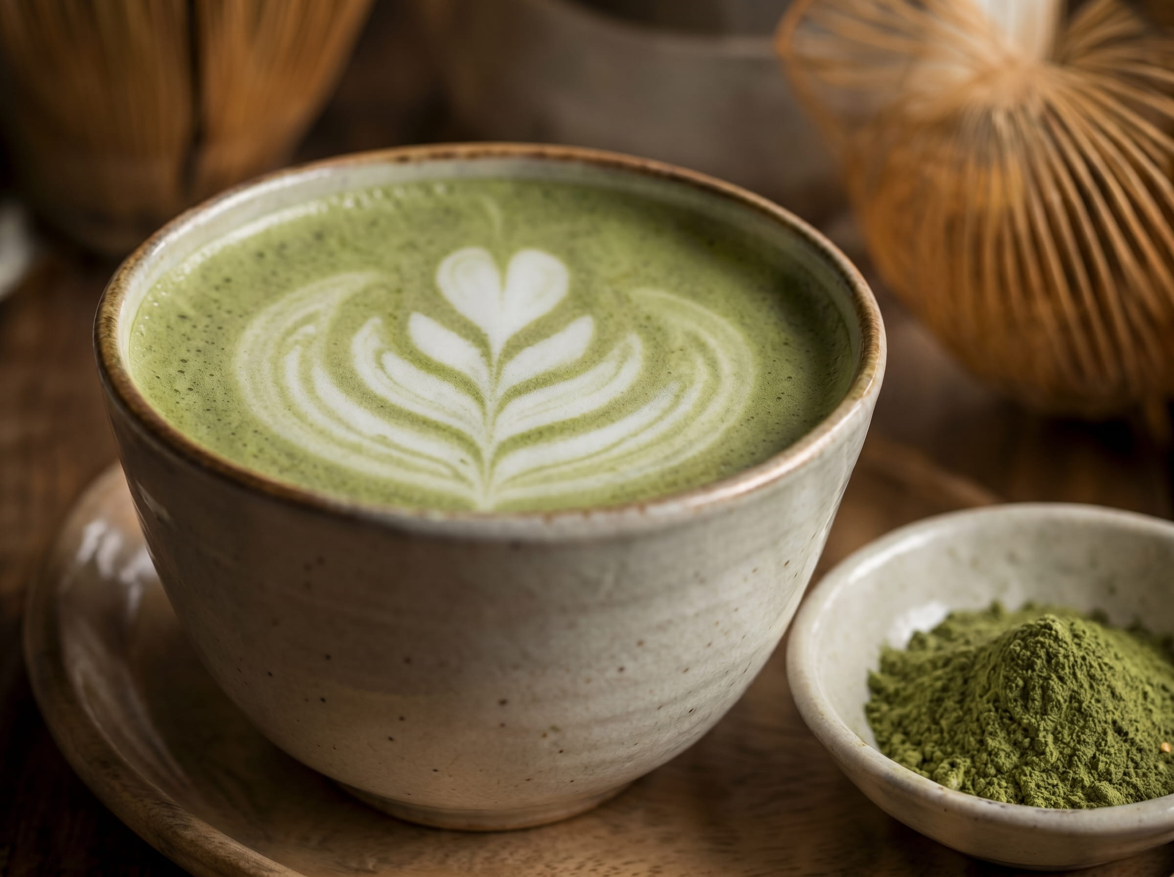 Matcha en taza
